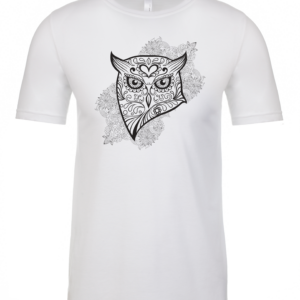 Men's Owl Coloring Book T-Shirt - Colorable Custom T-Shirt in Colorado Springs
