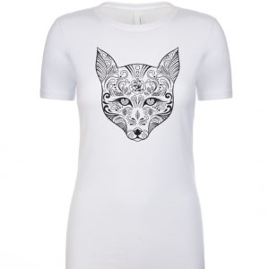 Women's Fox Coloring Book T-Shirt - Colorable Custom T-Shirt in Colorado Springs