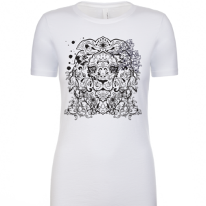 Women's Lion Coloring Book T-Shirt - Colorable Custom T-Shirt in Colorado Springs